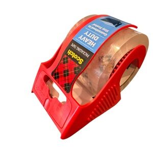 Scotch Heavy Duty Packing Tape with Red Dispenser